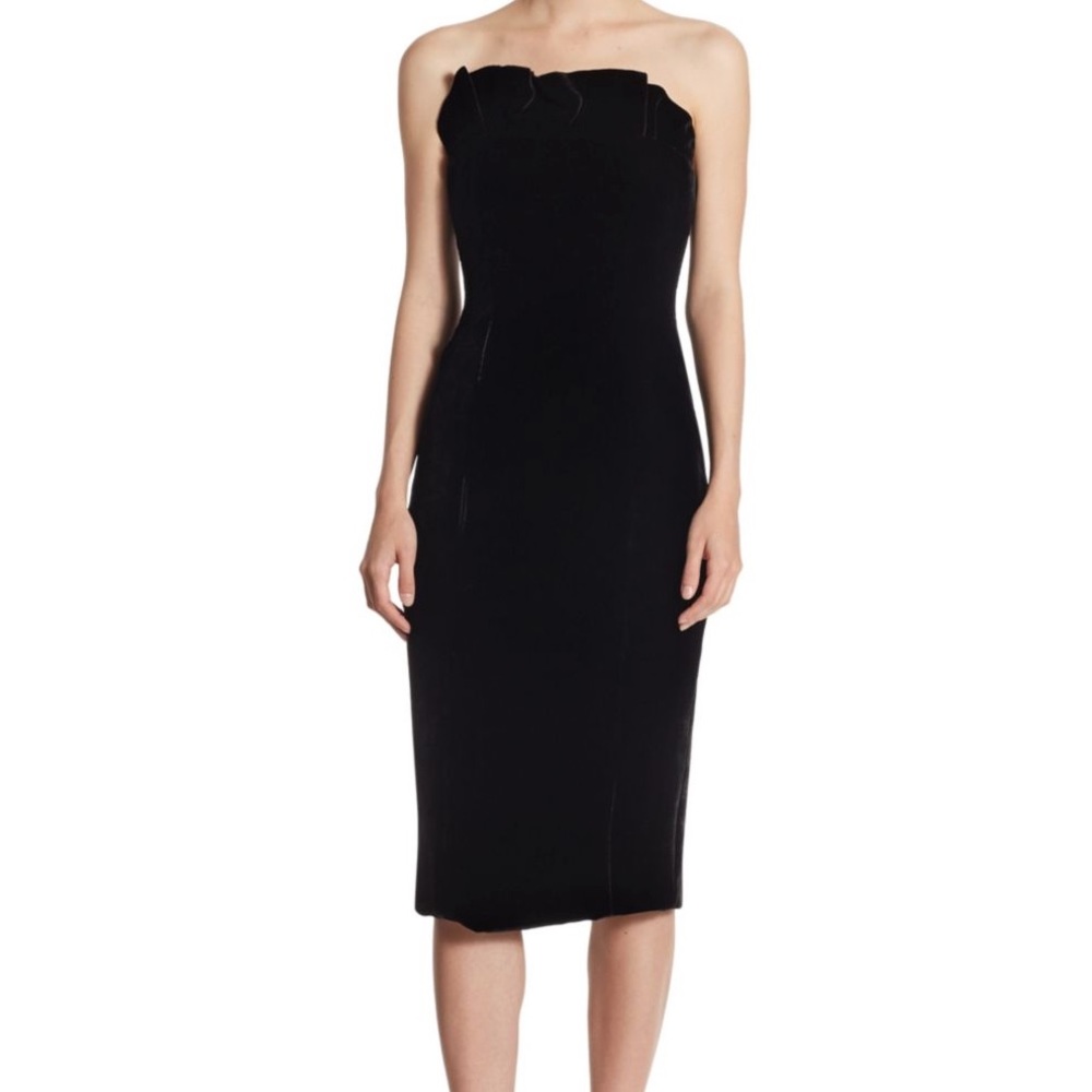 Cinq a Sept Velvet Black Dress Sz 4